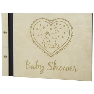 Produktbild von Babyalbum Kinderalbum Fotoalbum Holzalbum Bilderalbum 60 Seiten Fotobuch selbst gestalten Weltkarte Kompass