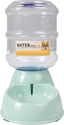 Image de Fontaine à eau automatique 3,8 L, amovible et antidérapante pour chiens et animaux domestiques, verte