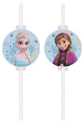 Produktbild von "Frozen Idyllic Wonder" Partydeko Artikel Variante: 4 Trinkhalme Papier