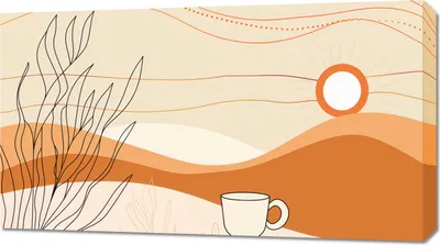 Produktbild von Bild 90x50cm Morgenzeit