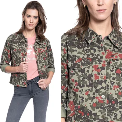 Produktbild von Damen -Denimjacke Lee Lee Military Overshirt regulär L51BSBQY 112111517