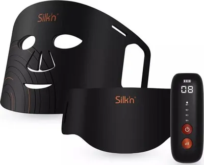 Zdjęcie produktu dla Silk'n FNLM2PEU001, Terapia światłem skóry, Czarny, Przeciw starzeniu, Krem przeciwzmarszczkowy, 15 min, Policzki, Podbródek, Crow's feet, Czoło, Jaw line, Nasolabial, Szyja, Nos, Pod okiem, Underlip,..., Niebieski/Czerwony