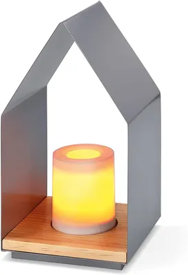 Produktbild von Batterie Dekoleuchte Haus LENI, mit Flackerlicht