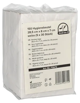Hygiënebeutel für Damenhygieneprodukte, 150 Stück