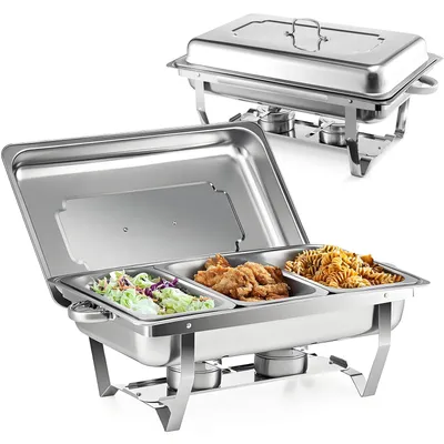 Warmhalteplatte 3-in-1 Mit 7L Fassung - Elektrischer Speisenwärmer Für Restaurant & Zuhause