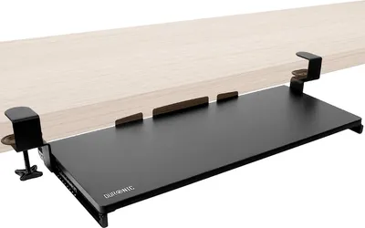 Produktbild von Duronic DKTPX2 Tastaturplattform | Unter Schreibtischschublade für Tastatur und Maus | Aufsteckbares Tastaturfach | Ergonomische Workstation-Lösung | Ausziehbar | Einfache Montage