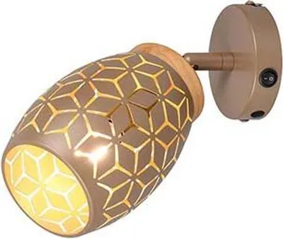 Immagine prodotto di Applique, metallo, caffè, E14, orientabile, L 27 cm