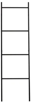 Immagine prodotto di Portasciugamani BERTOLA, porta asciugamani in stile industriale, barra porta asciugamani in metallo, colore nero