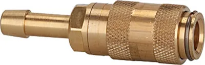 Produktbild von Riegler Schnellverschlusskupplung NW 2,7, Messing blank, Tülle LW 4
