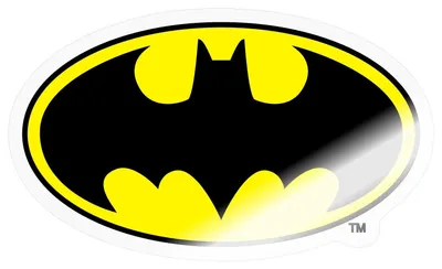 Produktbild von Spreadshirt DC Comics Batman Original  Logo Sticker Aufkleber, 10 x 10 cm, Transparent glänzend
