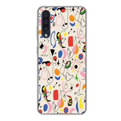 Produktbild von MuchoWow® Handyhülle Schutzhülle Hülle für Samsung Galaxy A50 Muster - Abstrakt - Kunst Silikon Softcase Handy Hülle - Mobiltelefonhülle