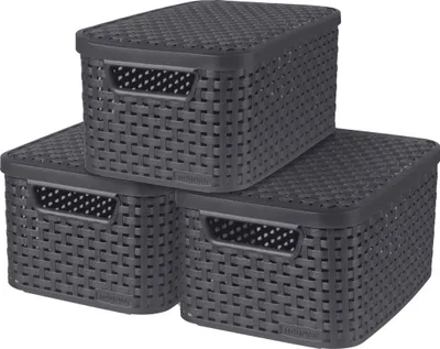 Immagine prodotto di set di 3 STYLE Box S con coperchio antracite