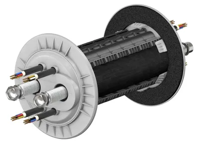 Produktbild von Doyma Wärmepumpen-Wanddurchführung Connect HP/O, DN32, 2 Edelstahlwellschläuche, G11/4/R11/4, 1 Stk.