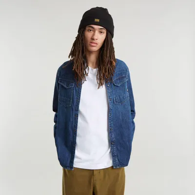 Produktbild von G-STAR DAKOTA SLIM SHIRT LS Blau