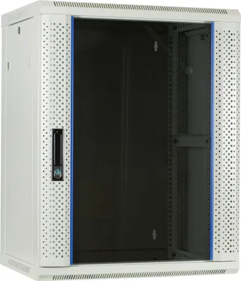 Obrázek produktu pro DS-IT Serverschrank Wandgehäuse mit Glastuer Weiß BxTxH 600 x 450 - Wandgehäuse
