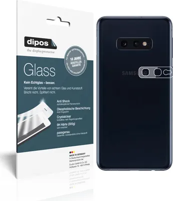 Zdjęcie produktu dla 2x folia ochronna na obiektyw aparatu Samsung Galaxy S10e - folia antywstrząsowa 9H dipos Glass szkło plastikowe