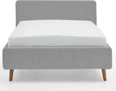 Produktbild von Bett Dalila 140x200cm Teddystoff - grau