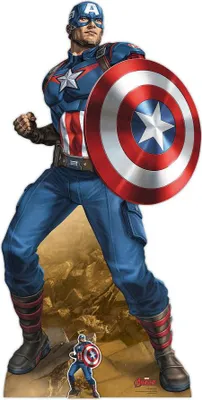 Produktbild von Marvel Comics Pappaufsteller (Stand Up / Stand In) - Captain America (184 cm)