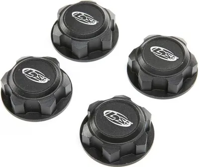 Produktbild von Losi Wheel Nut, Captured, Black (4): DBXL-E 2.0
