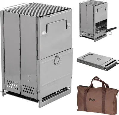 Produktbild von Fox Outdoor 33691C - Raketenofen - mittel - silber