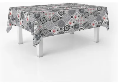 Tischdecke, fleckbeständig, rechteckig, 100 x 140 cm, grau