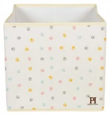 Produktbild von Prendi Home Aufbewahrungsbox 30x30x30 cm faltbar – Kinderzimmer Stoffbox Motiv Pfoten