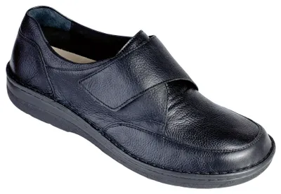 Zdjęcie produktu dla Berkemann Markus, czarny, sportowy nappa, zapięcie na rzep, bardzo szeroki H-J 5704-982 44 1/2