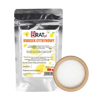 Obrázok produktu pre Kyselina citrónová 100g Brat.pl