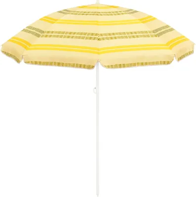 Obrázok produktu pre Plážový slnečník Mica Decorations Stripe - H180 x Ø160 cm - žltý