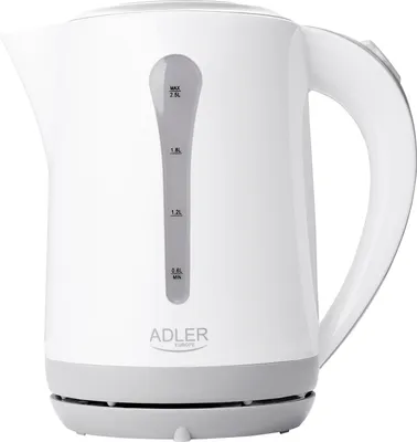 Produktbild von ADLER EUROPE AD 1244 Wasserkocher – 2,5L, 2200W, für 8–9 Personen, Abschaltautomatik, Weiß