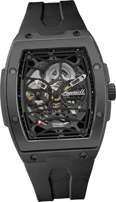 Produktbild von Ingersoll Silikon Herren Uhr Analog Sport Armbanduhr schwarz D2UIN16201