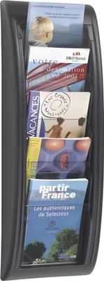 Produktbild von PAPERFLOW Wand-Prospekthalter Quick fit DIN A5 schwarz