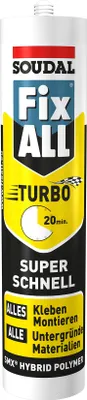 Produktbild von Soudal Fix All Turbo 430g weiss Montagekleber