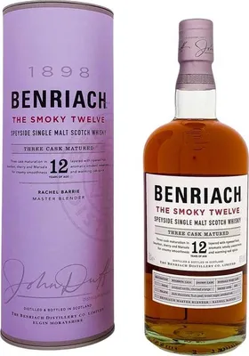 Produktbild von BenRiach 12 Years Smoky + Box 700ml 46% Vol.