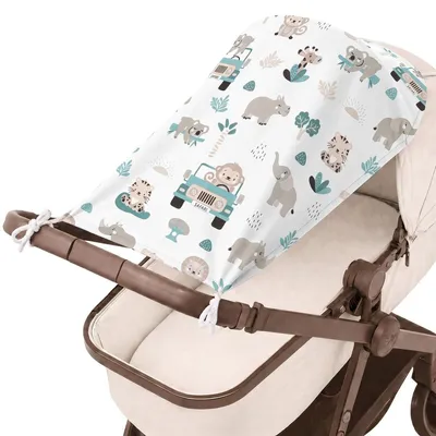 Produktbild von Sonnenschutz für Kinderwagen, Buggy-Sonnendach - 70 x 45 cm - UV-Schutz - Polyester