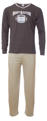 Produktbild von Herren Pyjama Schlafanzug Hose T-Shirt V Ausschnitt 2 Teiler