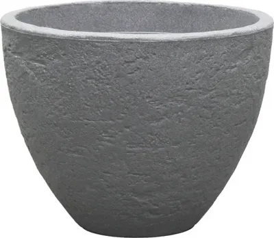 Obrázek produktu pro Obal na květináč STONE plastový tmavě šedý d50x38cm