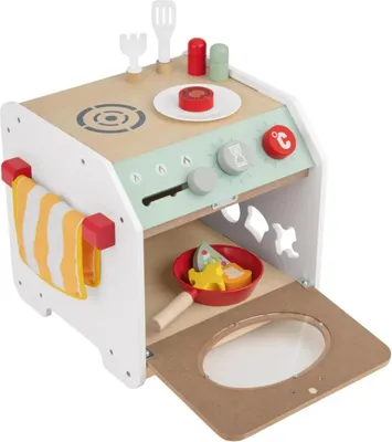 Produktbild von Playtive Motorikwürfel aus Holz mit Zubehör Lernspielzeug Küche