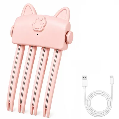 Produktbild von Elektrische Haarspange kabellos, Haar Volumen Clip mit PTC Heizung, USB aufladbar, Mini Haarstyler für Ansatz Volumen, Locken und glatte Haare