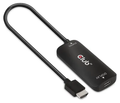 Zdjęcie produktu dla CLUB3D CAC-1336, 1 m, HDMI + USB, USB Type-C, Męska, Żeńska, Prosty