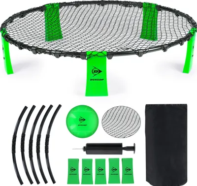 Obrázok produktu pre Dunlop Roundnet Set 90 x 20 CM - Záhradné hry - Vrátane siete, rámu, nôh, lopty, pumpy a cestovnej tašky - Max. 4 hráči