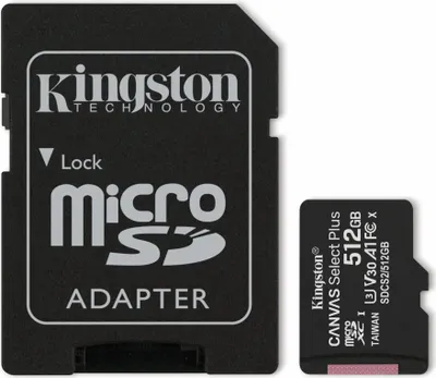 Immagine prodotto di Kingston Micro SD 512GB Classe 10 SDCS2/512GB + adattatore SD Kingston