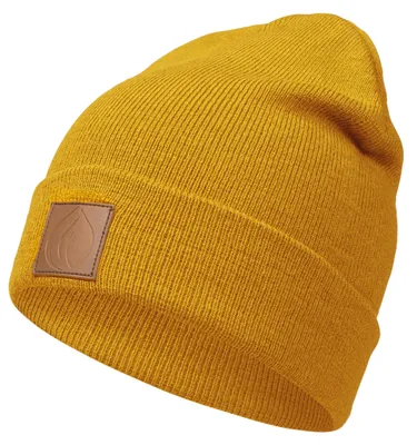 Zdjęcie produktu dla Occulto Leatherpatch Winter Mütze Beanie (Brown Label) Pantyellow