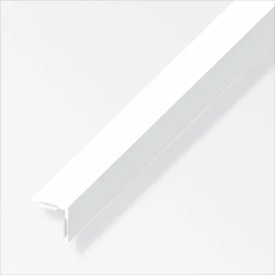 Produktbild von alfer Winkel 1 m, 20 x 20 mm PVC (Kunststoff) glatt weiss
