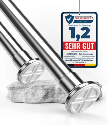 Productafbeelding van Uitschuifbare Gordijnroede zonder Boren 90-160 cm