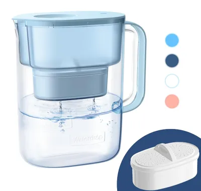 Wasserfilterkan, 200 Gallonen, 10 Tassen, NSF, BPA-frei, blau