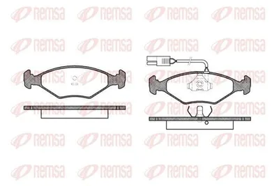 Produktbild von REMSA Bremsbeläge Satz Vorne Bremsklötze für FIAT FIORINO Kasten (146) 0281.02