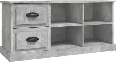 Obrázok produktu pre vidaXL TV skrinka betónová sivá 102x35,5x47,5 cm odvodený výrobok z dreva