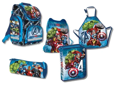 Produktbild von St.Majewski Avengers Schultaschen-Set - praktisch, robust, & stilvoll für die Schule und Freizeit
