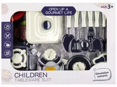Immagine prodotto di Set di accessori per cucina giocattolo Mega Creative, pentole e stoviglie per bambini